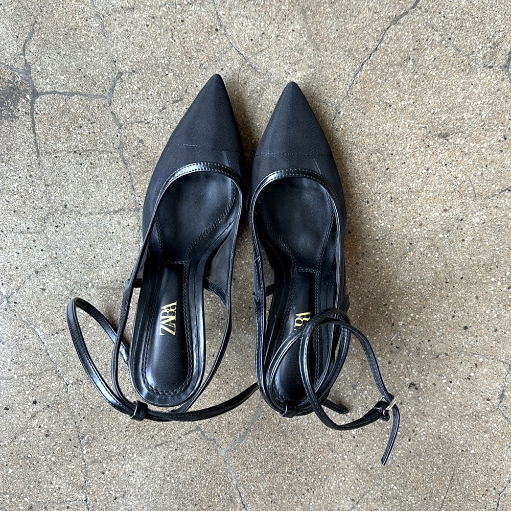 Zara mesh heels Sz 35eu